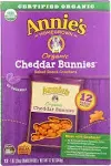 Annie's Homegrown Organic Cheddar Bunnies Baked Snack Crackers, 12 Pack