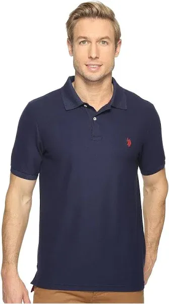 U.S. POLO ASSN. Feel Dry Moisture Skin Blue Polo Shirt Men&#039;s XXL New With Tags