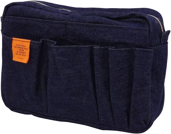 DELFONICS Inner Carrying Denim Pouch M size Hickory CA83 W265xH184xD65m<wbr/>m NEW