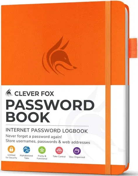 Clever Fox Password Book