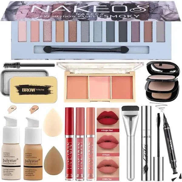 All in One Makeup Kit For Women Full Kit Basic Cosmetics Kit For Beginner & Professionals