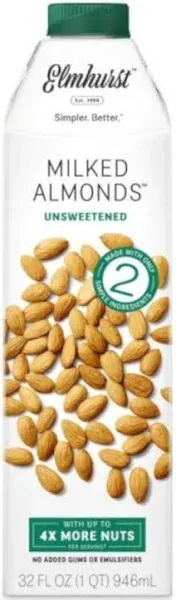 Elmhurst Unsweetened Milked Almonds (32 fl oz)