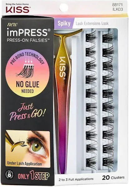 KISS Impress Press-On False Eyelash Clusters