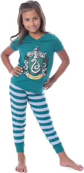 Harry Potter Big Girls' Hogwarts House Crest Jogger Pajama Set