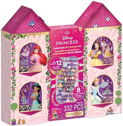 Make It Real Disney Princess Castle Style DIY Bracelet Kit