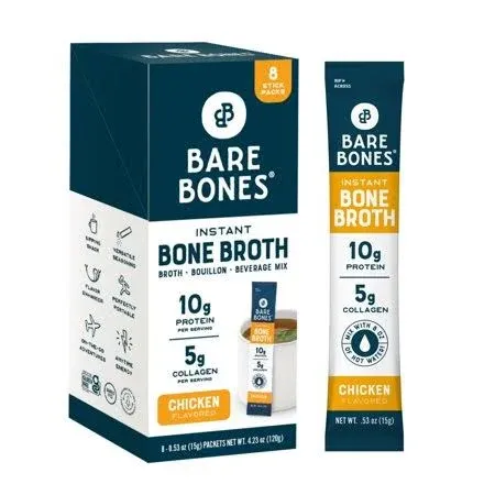 Bare Bones Instant Bone Broth Mix Chicken