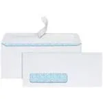 Office Depot Security Envelopes Left Window Clean Seal White Box of 250