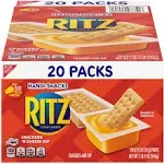 Nabisco Handi-Snacks Ritz Crackers and Dip Snack packs, Cheesy (20 ct)