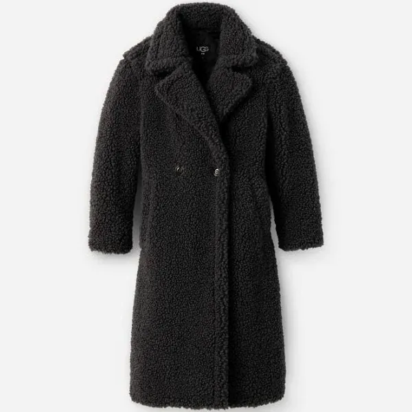 UGG Women's Gertrude Long Teddy Coat