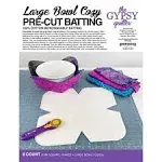 Large Bowl Cozy Precut Batting 100% Cotton 8ct By Gypsy Quilter 15" Sq