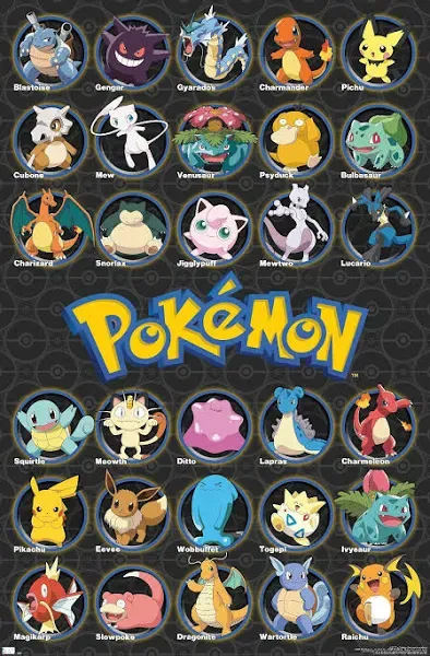 Trends International Pokmon All Time Favorites Wall Poster