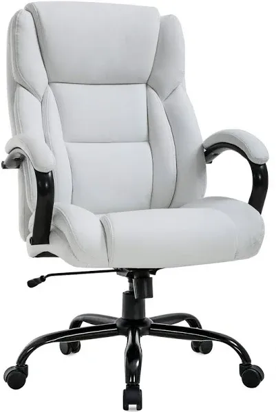 BestMassage High-Back Big and Tall Office Chair PU Leather Executive Chair w/ Lumbar Support