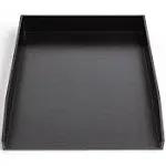 TRU RED Front Load Stackable Plastic Letter Tray Blk TR55253