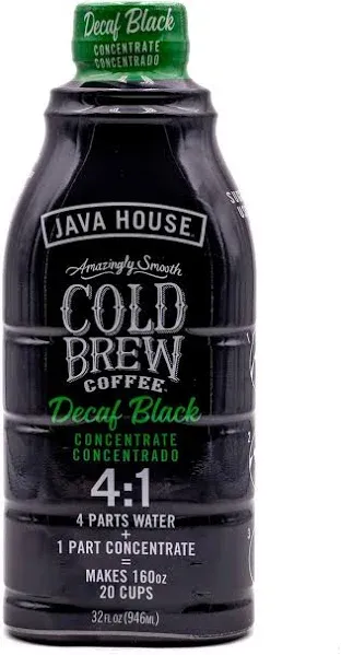 Java House Decaf Cold Brew Coffee Concentrate