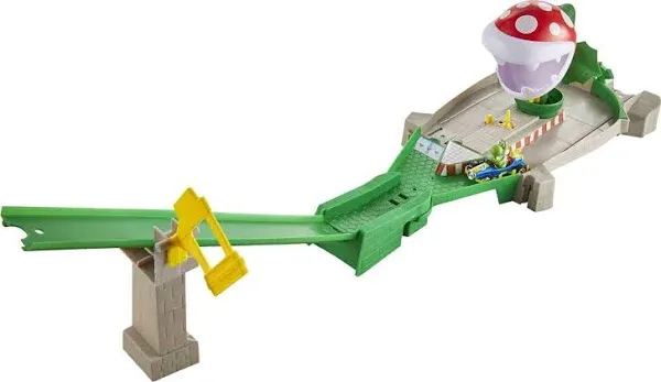 Mario Kart Track Set &amp; Toy Car, Piranha Plant Slide Playset with First-Appearan<wbr/>c