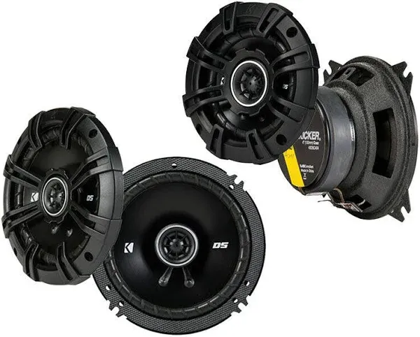 Kicker 43DSC404 DSC40  4-Inch 4 Ohm Coaxial Car Speakers (PAIR)