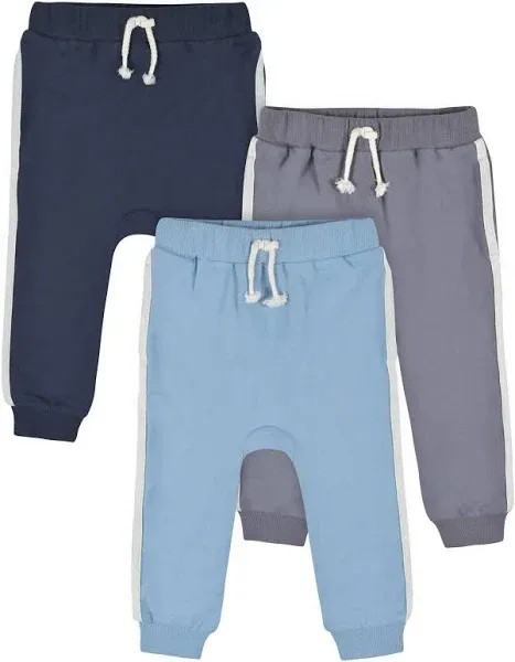 Gerber Baby Boys' Toddler 3-Pack Jogger Pants