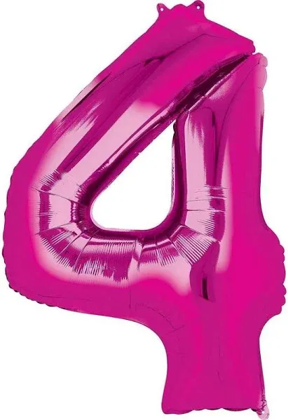 Large 34" Pink Super Shape Foil Balloon - 8