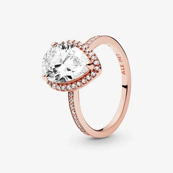 Kay PANDORA Rose Ring Radiant Teardrop