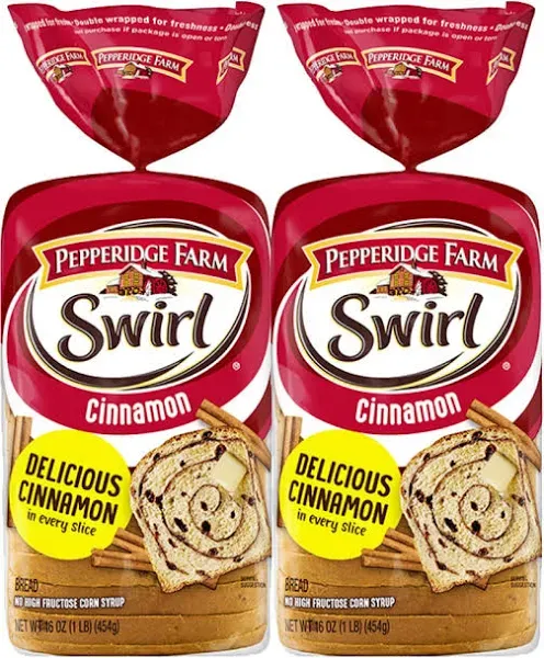 Pepperidge Farm Bread, Swirl, Cinnamon - 16 oz