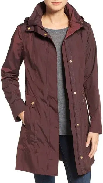 COLE HAAN packable rain jacket