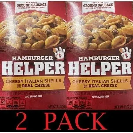 Hamburger Helper Cheesy Italian Shells - 6.1 oz