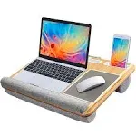 HUANUO Lap Desk - Fits Up to 17 Inches Laptop Desk, Built in Mouse Pad & Wrist Pad for