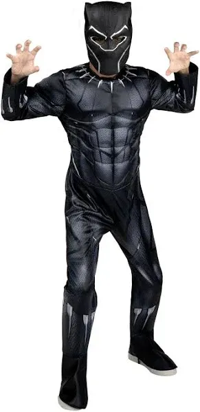 Jazwares Boys&#039; Black Panther Qualux Costume - Size 8-10 - Black