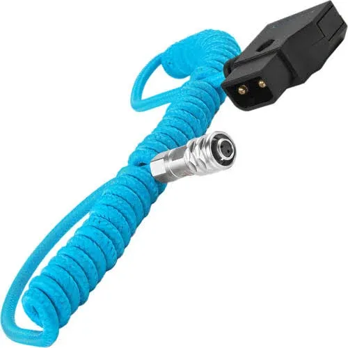 Kondor Blue Coiled D-Tap to BMPCC 6K/4K Power Cable