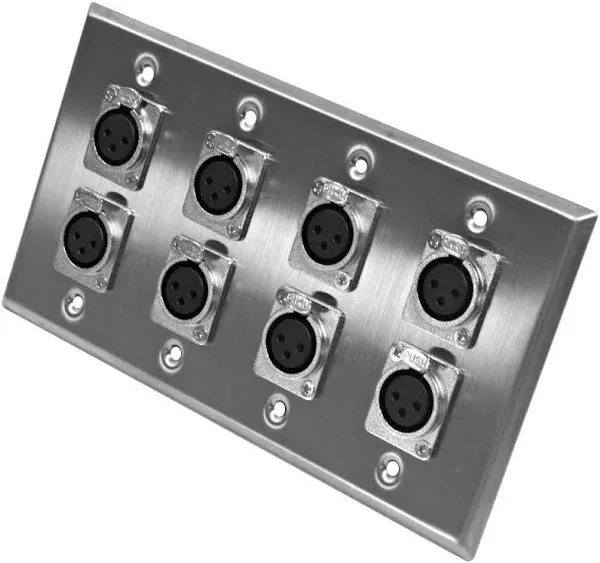 Seismic Audio SA-PLATE1 Stainless Steel Wall Plate