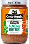 Once Again Almond Butter - Organic - Lightly Toasted - Crunchy - 16 oz