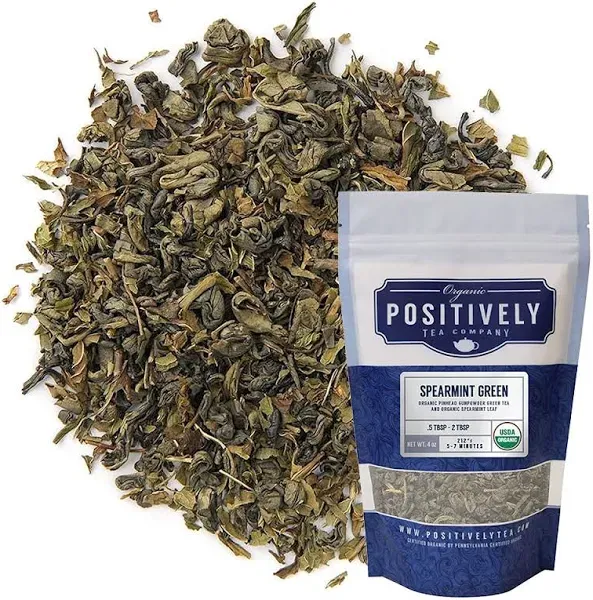 Organic Positively Tea Company Spearmint Green Tea