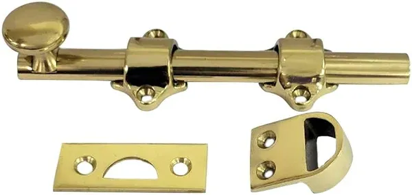 idh by St. Simons Solid Brass Dutch Door Bolt