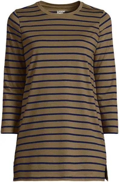 Lands' End Women's 3/4 Sleeve Cotton Supima Tunic