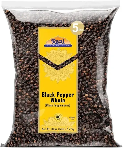 Rani Black Pepper Whole Premium MG-1 Grade ~