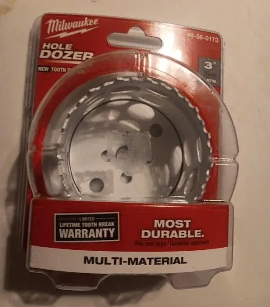 Milwaukee 49-56-0173  Cryogenically Hardened Bi-Metal 3&#034; Hole Saw, NIP, SEALED