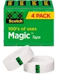 Scotch Magic Tape, Invisible, Home Office Supplies and Back to School Supplie...