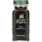 Organic Whole Black Peppercorns 2.65 Oz