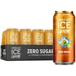 Sparkling Ice +Caffeine Tea + Lemonade Sparkling Water with Caffeine, Zero Sugar, with Antioxidants and Vitamins, Zero Sugar, 16 fl oz Cans (Pack of 12)