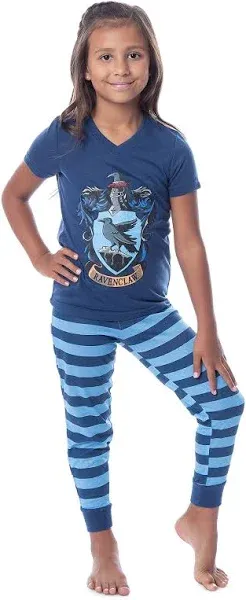 Harry Potter Girls' Hogwarts House Crest Pajama Set