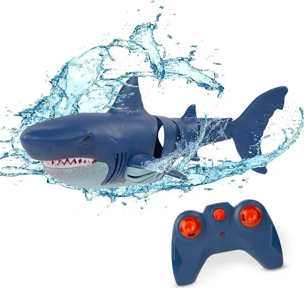 Terra by Battat Remote Control Shark Bath & Pool Shark Toy Gift For Boys&girls 6 Years + Rechargeable Water Toys Electronic Great White