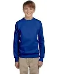 Hanes P360 Youth ComfortBlend EcoSmart Crewneck Sweatshirt - Deep Royal - M