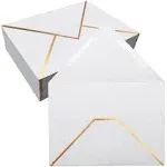 50 pack White Envelopes5x7 Envelopes V FlapA7 Invitation Envelopesenvel<wbr/>opes f...