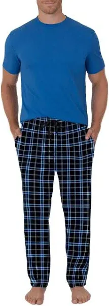 Fruit of the Loom Men's Fleece Pajama Pant Set