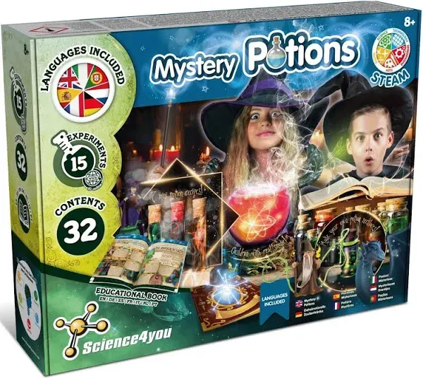 Magic Potion Kit for Kids - Chemistry Set to Make Magic Potions, Magic Wand for 