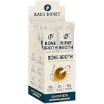 Bare Bones Bone Broth Instant Powdered Beverage Mix, Chicken, Pack of 8, 15g Sticks, 10g Protein, Keto & Paleo Friendly