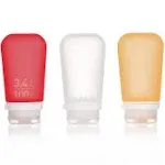 Humangear HG3188 GoToob+ 3-Pack, 3.4oz, Clear/Red/Orange