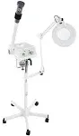 Euro Facial Steamer With Aroma Therapy + LED Magnifying Lamp