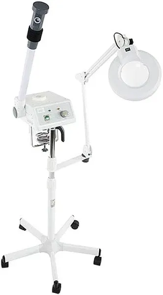 Skinact Euro Facial Steamer with Aroma Therapy and LED Magnifying Lamp