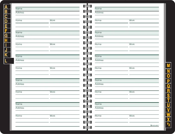 AT-A-GLANCE Telephone Address Book